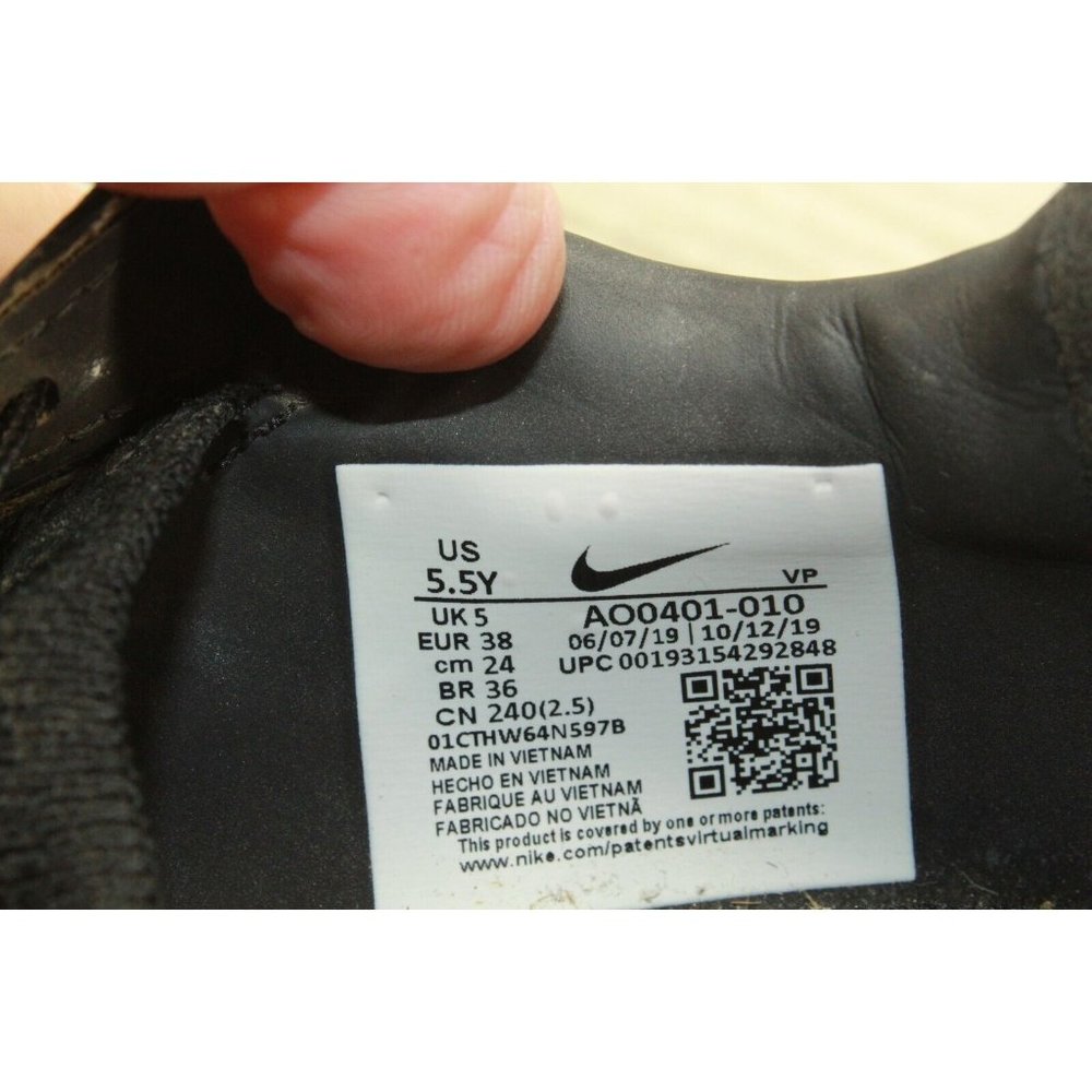 Nike Kid's ACC Jr Phantom Venom Elite FG Black Purple Soccer Cleats Size 5.5Y - Picture 7 of 9